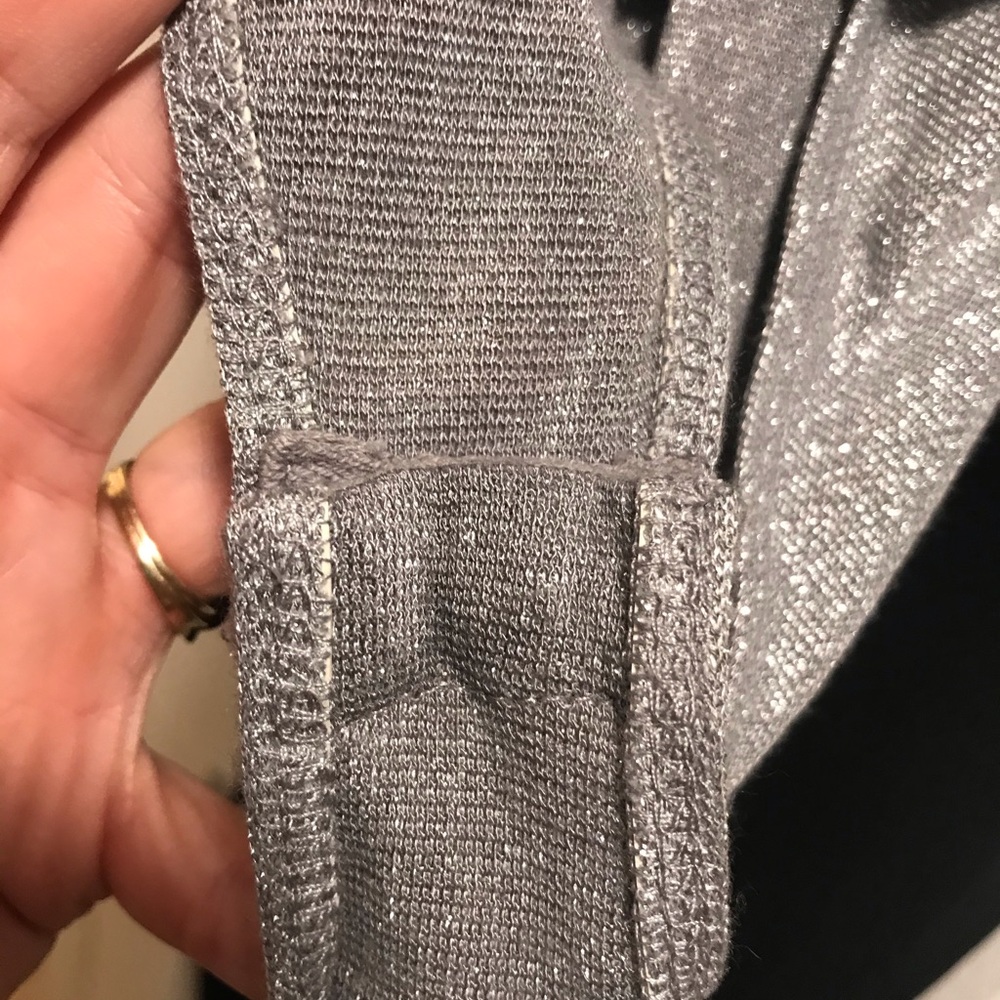 Wild Fable Silver Sparkle Bodysuit, Large - Picture 5 of 6